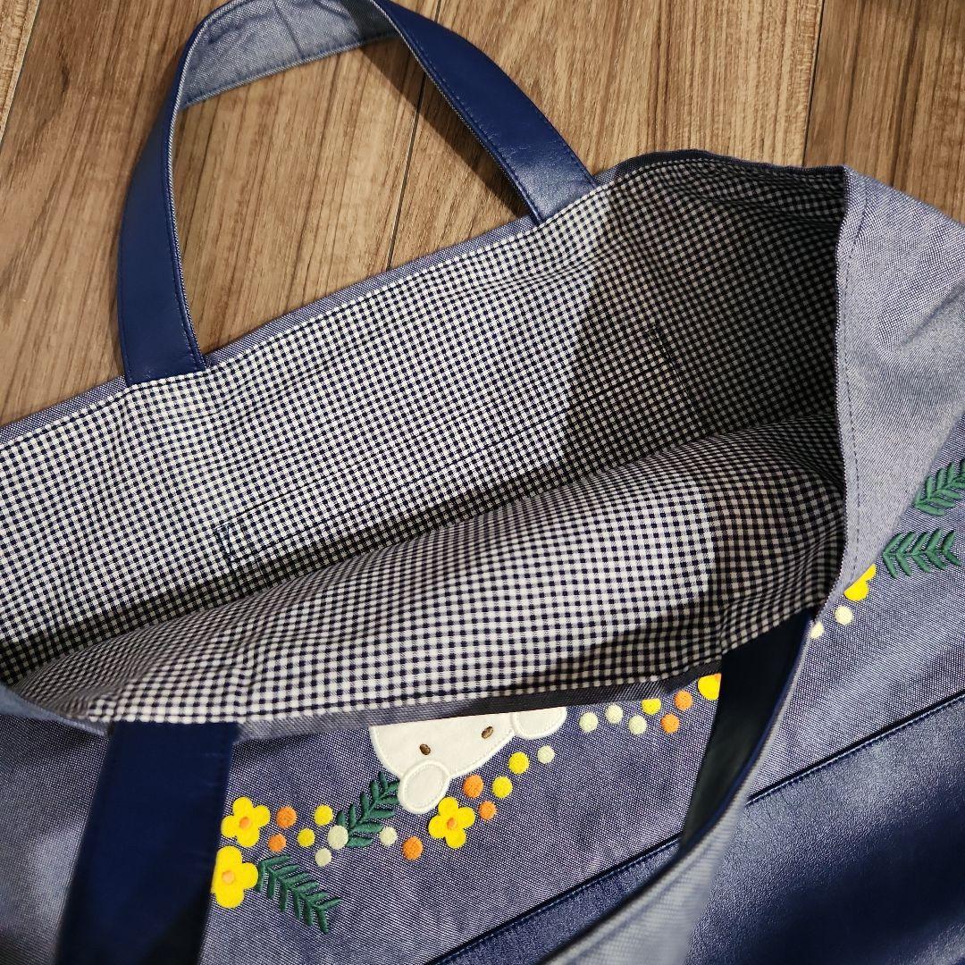 Familiar　ファミリア　ファミリアショー　ミモザ　デニム　レッスンバッグ