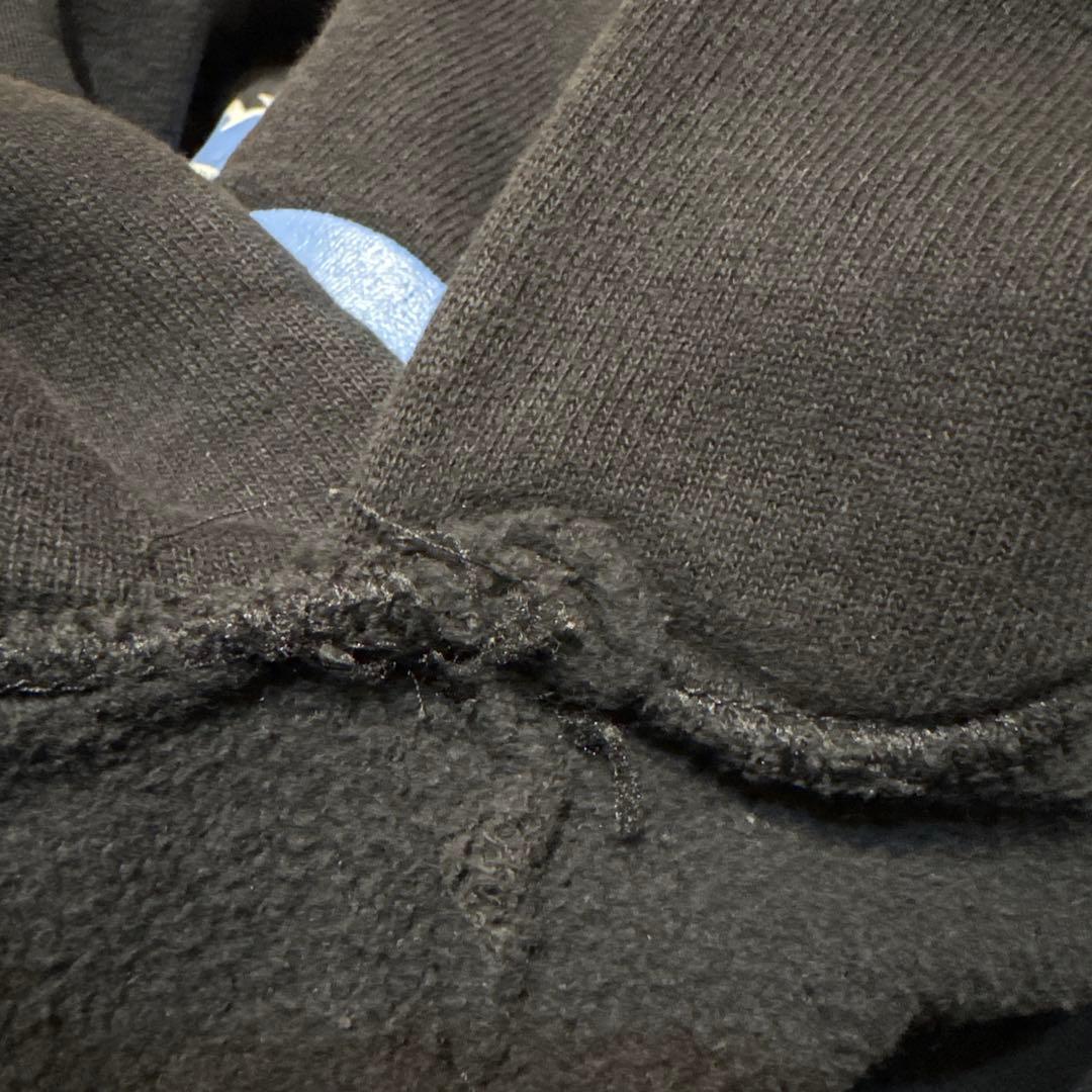 90s Champion Reverse Weave ブラック パーカー L