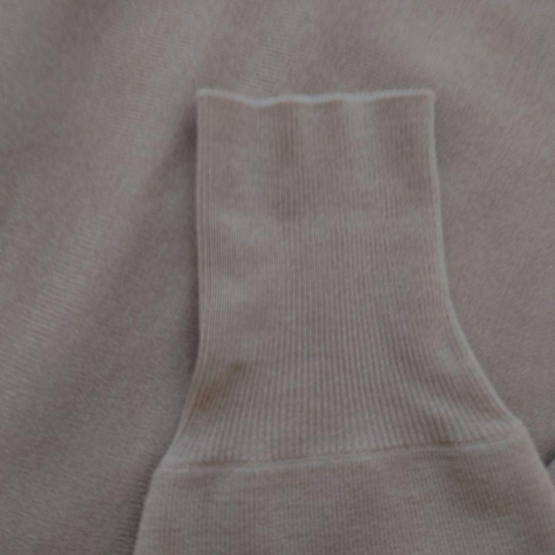 カレンソロジー　ベージュ ウールハイネックギャザー ワンピース　ロングドレス