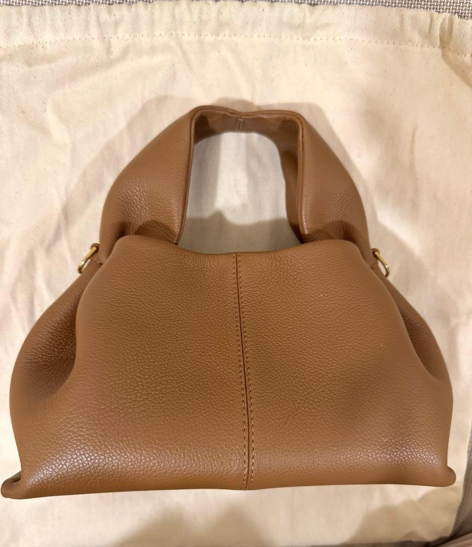 POLENE ポレーヌ　ハンドバッグ　ショルダーバッグ　ミニ　キャメル