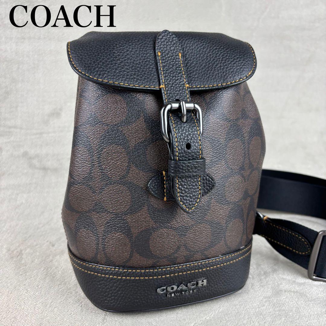 ★極美品★ COACH PVC クロスボディバッグ ハドソン シグネチャー