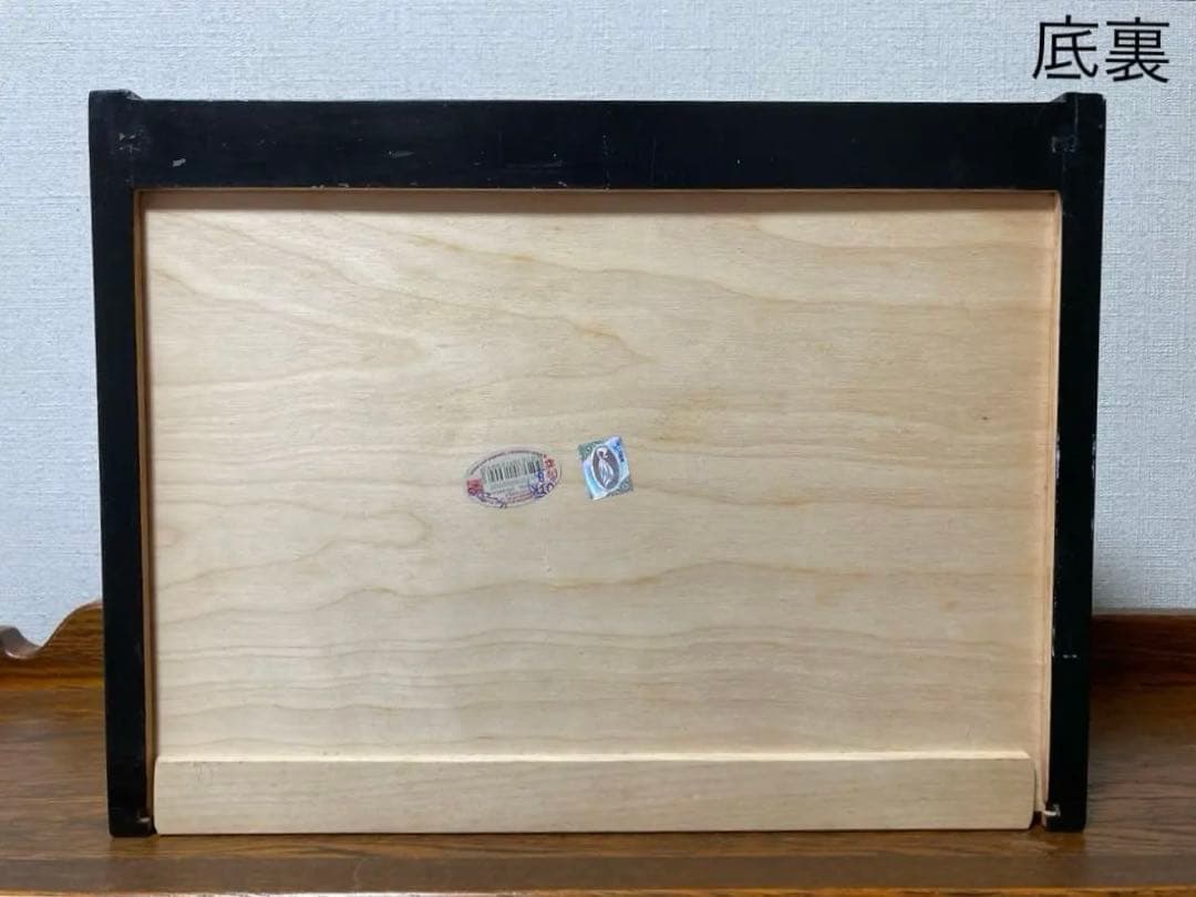 ロシア雑貨☆伝統工芸ホフロマ塗り収納ケース木製箱bread boxマトリョーシカ