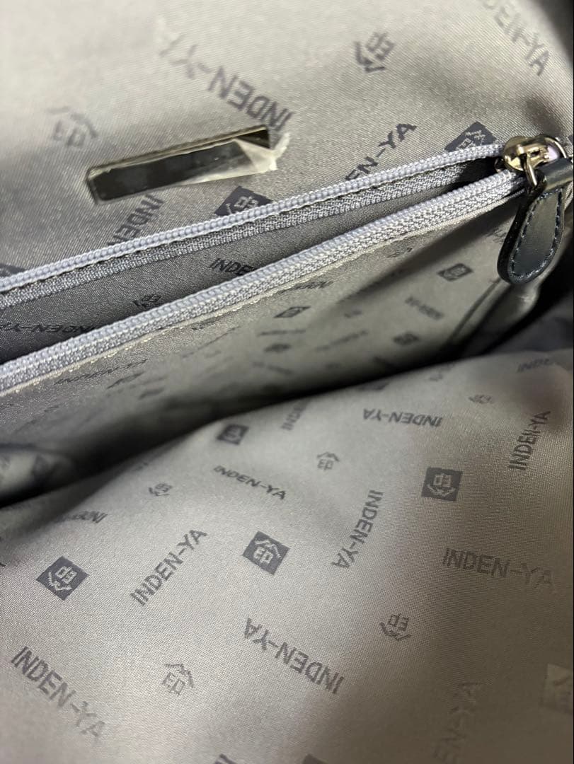 【現行未使用品】 印傳屋〔紺地✕白漆✕あじさい］リュックサック 印伝 バッグ