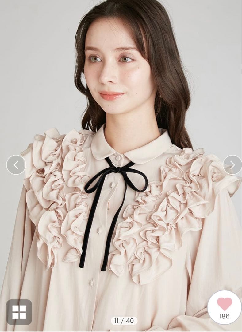 セルフォード　ブラウス　ピンク