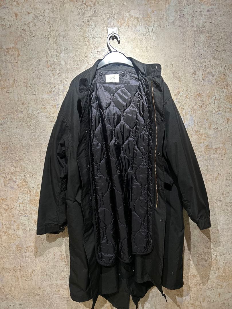 シオタ22AW M-65フィールドパーカー(BZLM-110M)BLACK