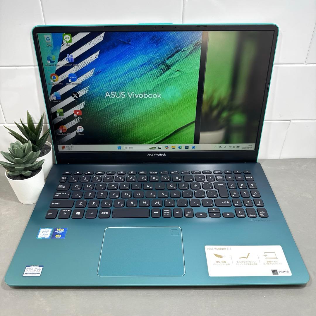 【限定】ASUSファーマメントグリーン☘8世代i5☘NVMe256+1TB