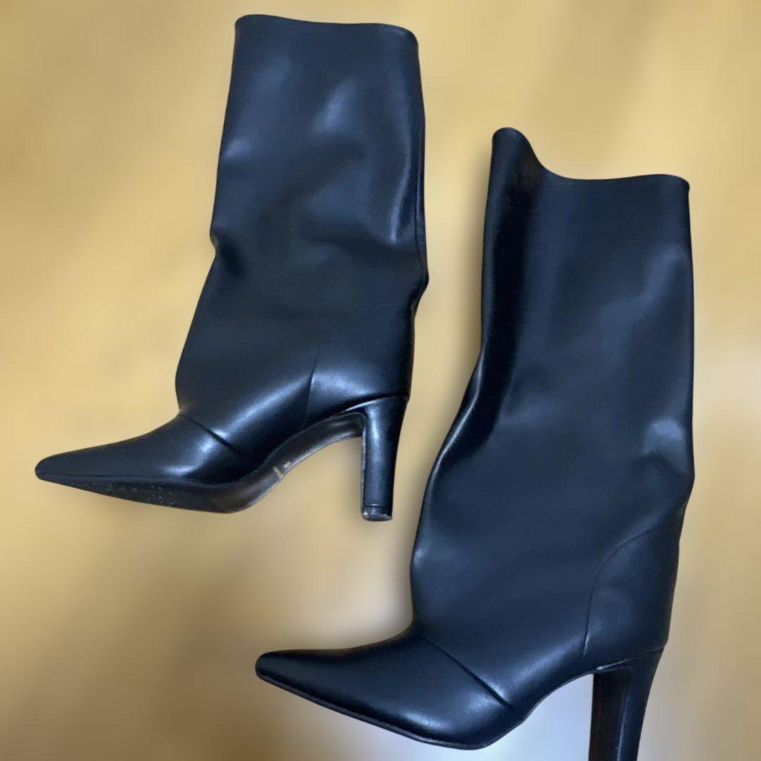 mamian ロングブーツ　Ｍサイズ　ブラック