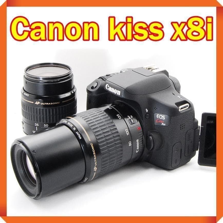 美品 Canon EOS kiss x8i ダブルレンズセット　初期不良保証付き