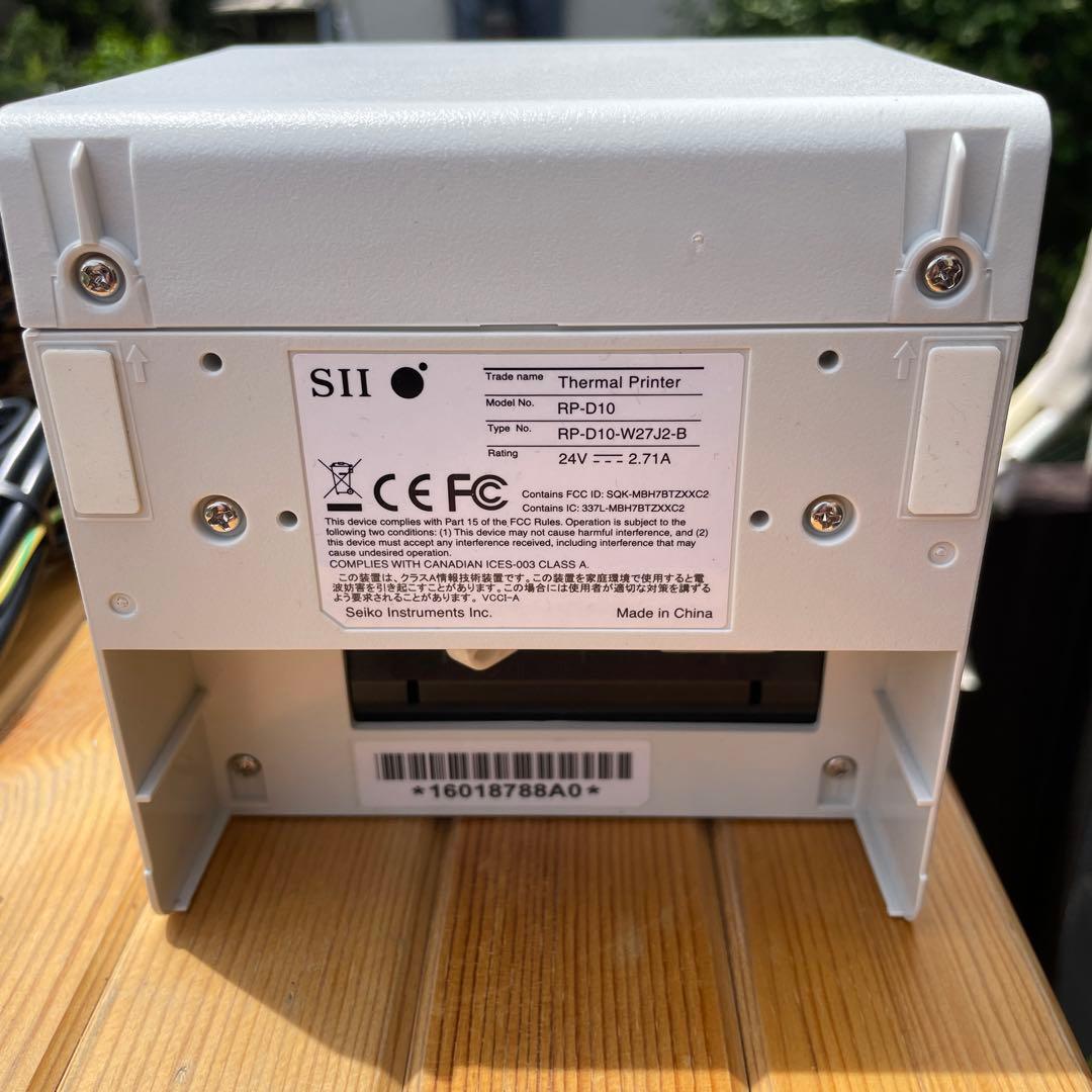 SII レシートプリンタ RP-D10(Bluetooth/58mm)ホワイト
