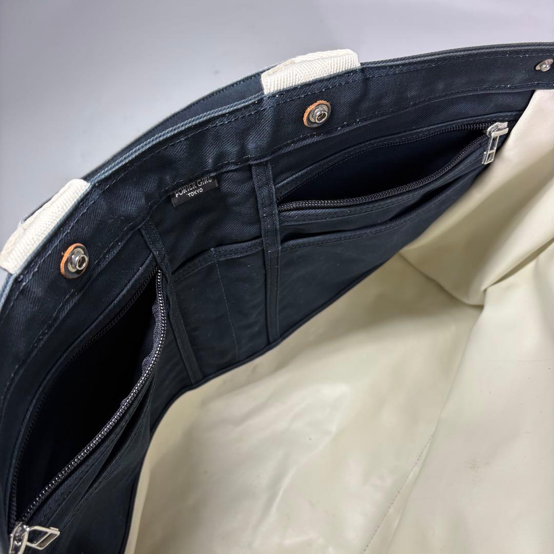 美品 PORTER ポーター トートバッグ ネイキッド キャンバス B4 L