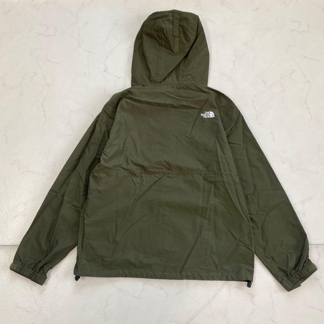 美品★THE NORTH FACE マウンテンパーカー 刺繍ロゴ カーキ M