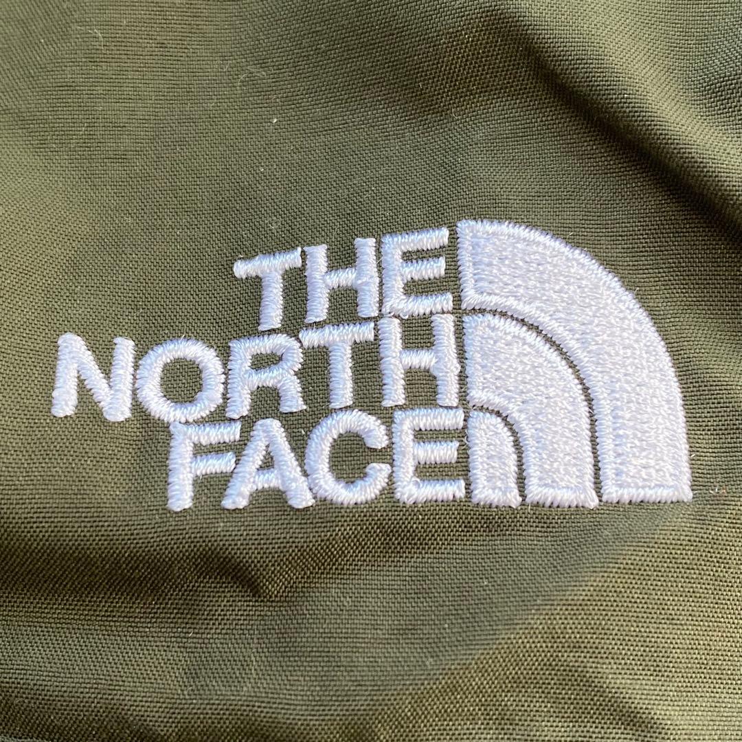 美品★THE NORTH FACE マウンテンパーカー 刺繍ロゴ カーキ M