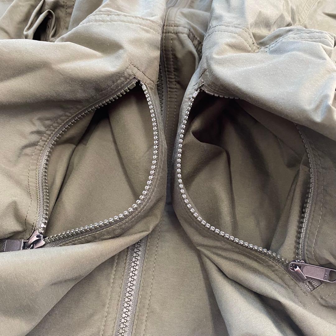 美品★THE NORTH FACE マウンテンパーカー 刺繍ロゴ カーキ M