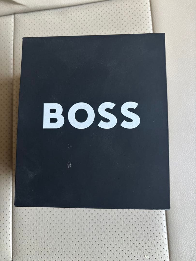 BOSS クロノグラフ 時計 シルバー/ブラウン