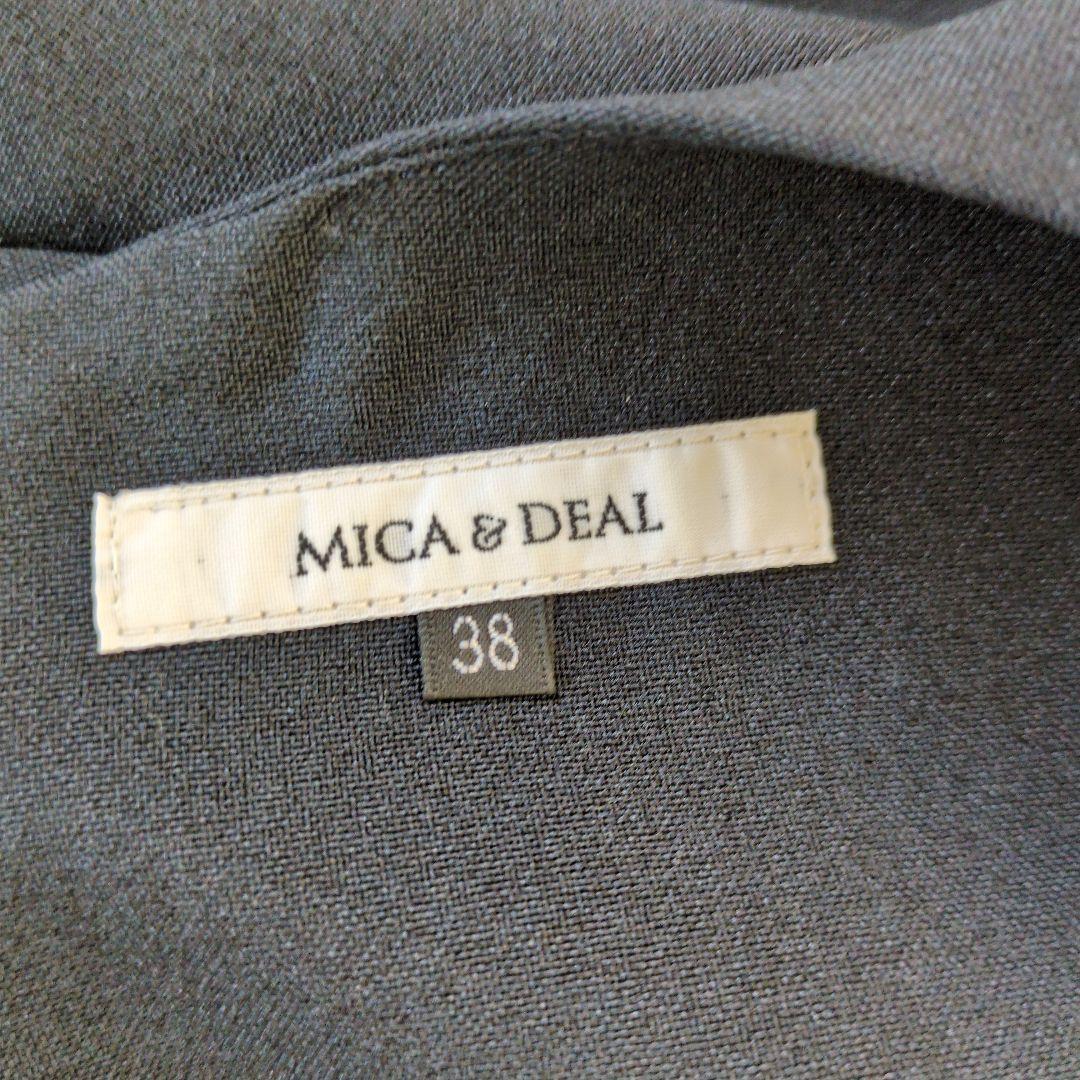 mica&deal　 バックプリーツ　　38　ネイビー　セレモニー