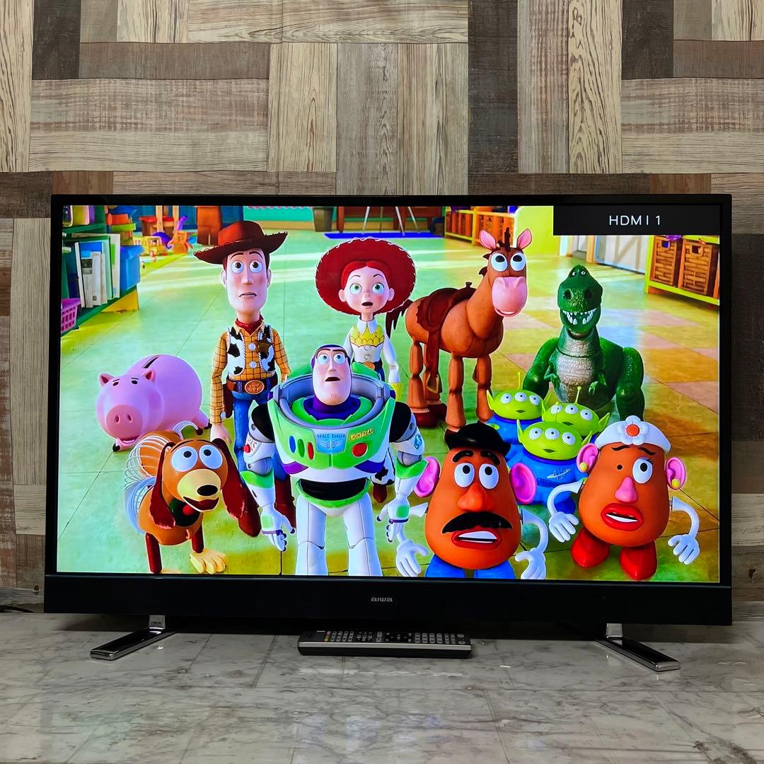 即日受渡割❣️全国送料込アイワ液晶テレビ43型 /4K対応Wチューナーで裏番組対応