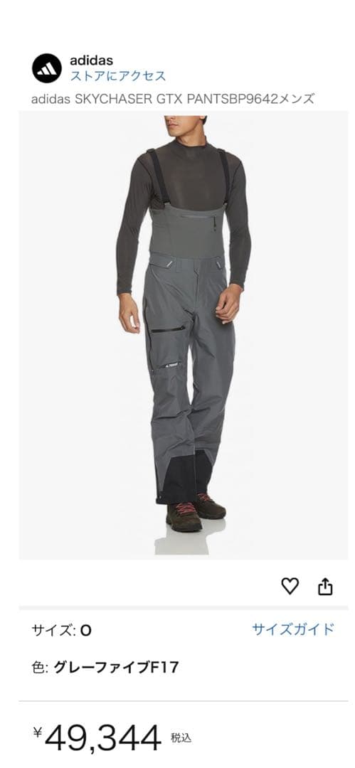 値下げ！adidas GORE-TEX ビブパンツ　スキーorスノーボードウェア