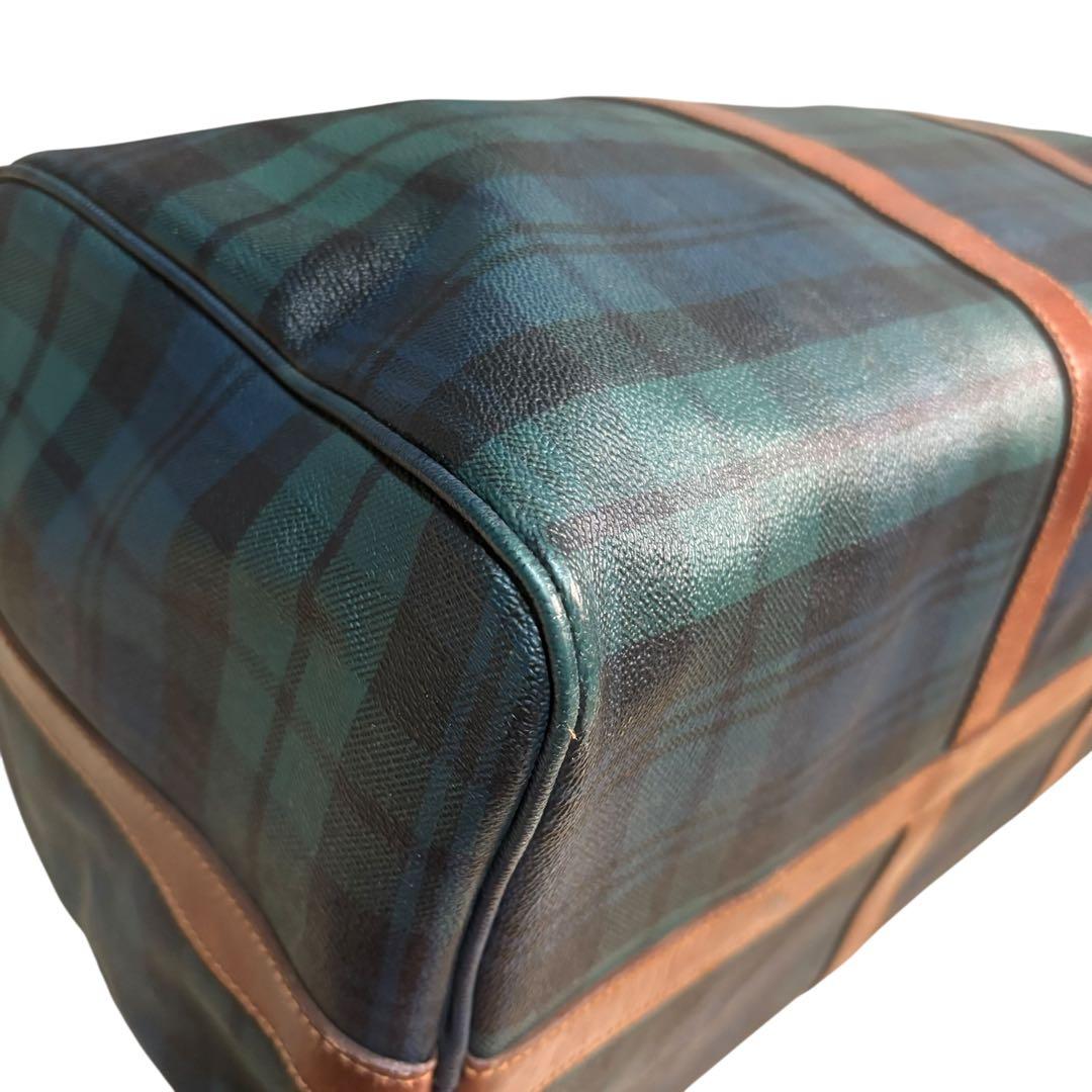 美品 ポロラルフローレン ボストンバッグ 2way チェック PVC 大容量