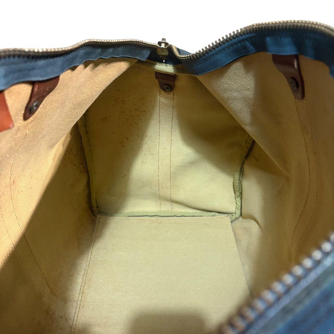 美品 ポロラルフローレン ボストンバッグ 2way チェック PVC 大容量