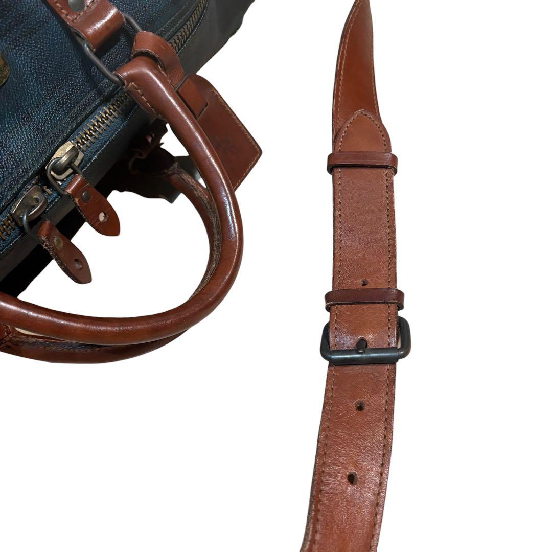 美品 ポロラルフローレン ボストンバッグ 2way チェック PVC 大容量