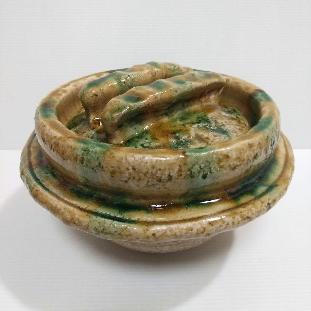 一志郎窯 三彩 土鍋 御飯鍋 中川一志郎