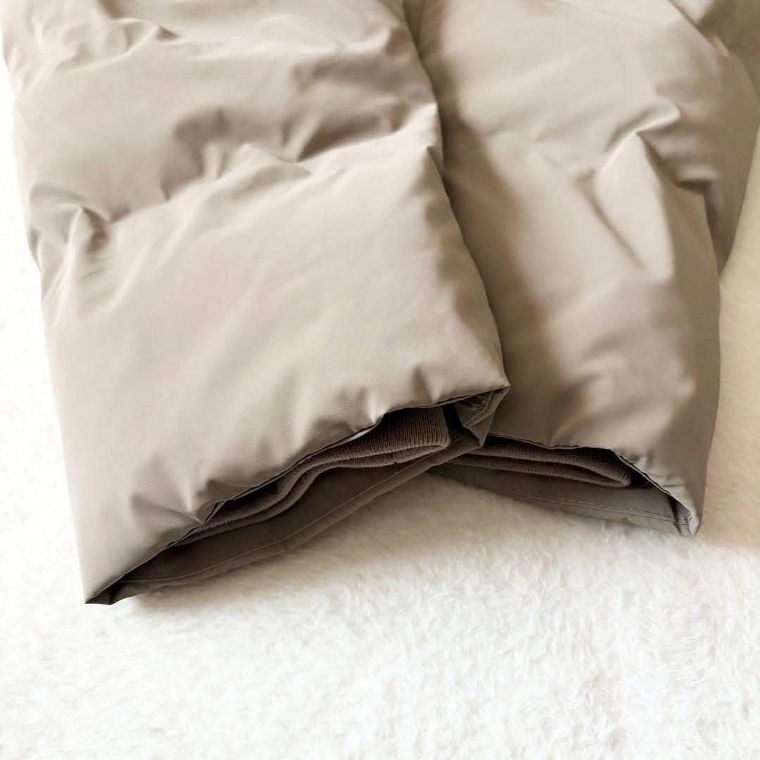 5518 美品✨ ザラ ZARA ダウンコート グレージュ XXL フード付き