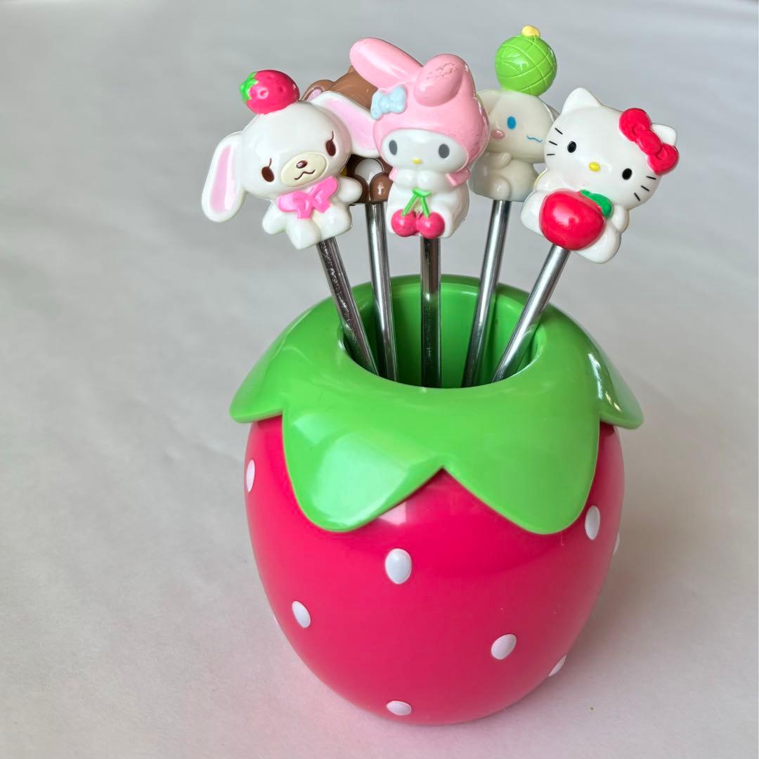 サンリオ　フルーツピック　レア2008年当時物　非売品希少　ポイント交換