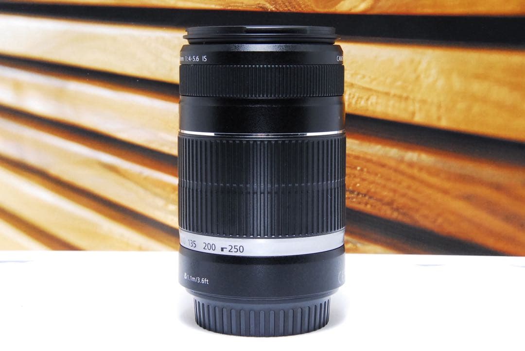 一眼レフ 望遠レンズ キャノン 55-250mm is