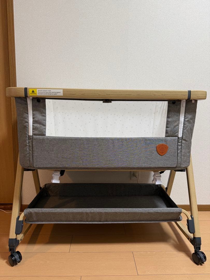 HZDMJ ベビーベッド 折りたたみ 添い寝 新生児（0〜24ヶ月） 高さ6段階