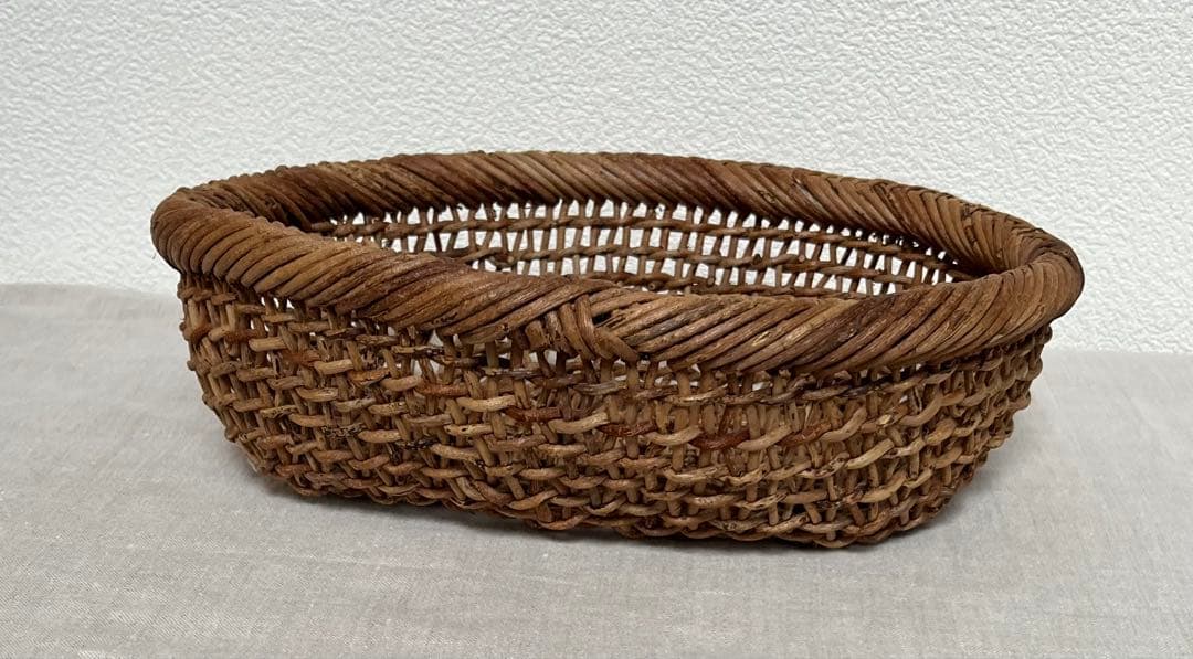 あけび かご　楕円　黄色い鳥器店