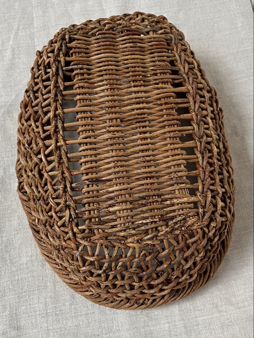 あけび かご　楕円　黄色い鳥器店