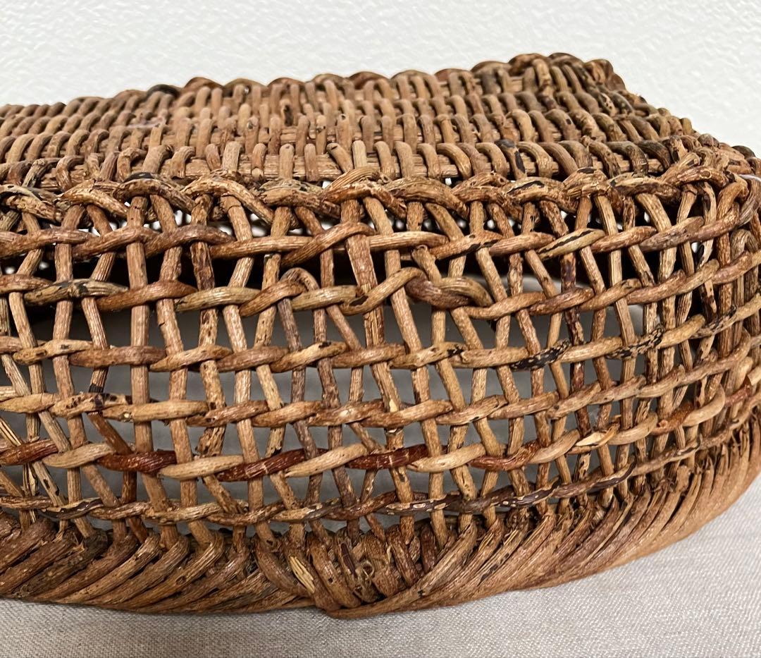 あけび かご　楕円　黄色い鳥器店