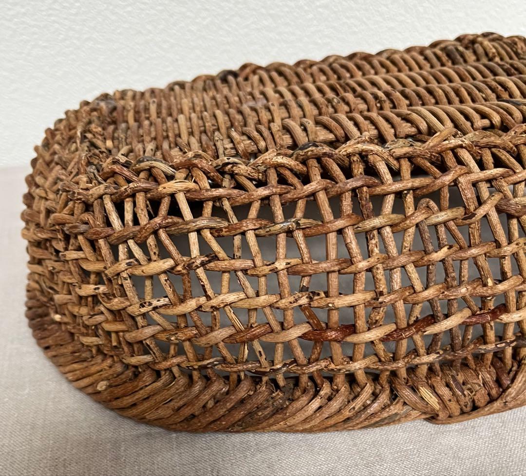 あけび かご　楕円　黄色い鳥器店