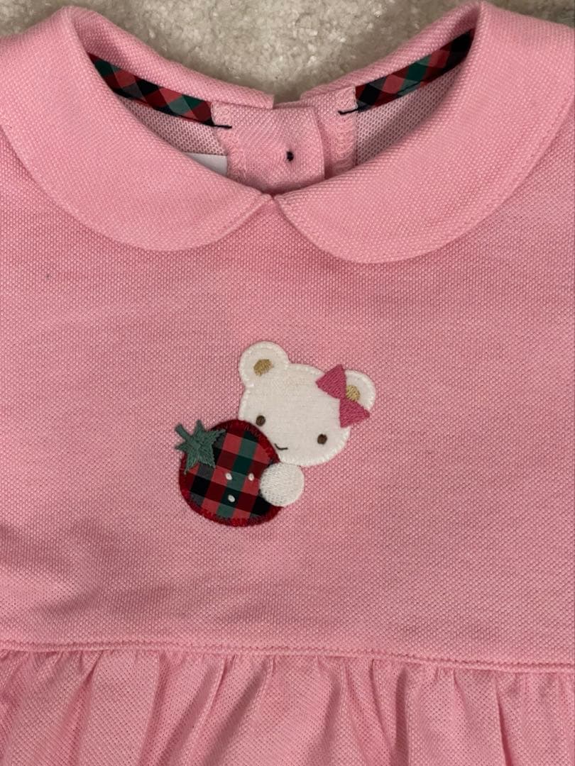 ファミリア　ワンピース　ピンク　いちご　90cm