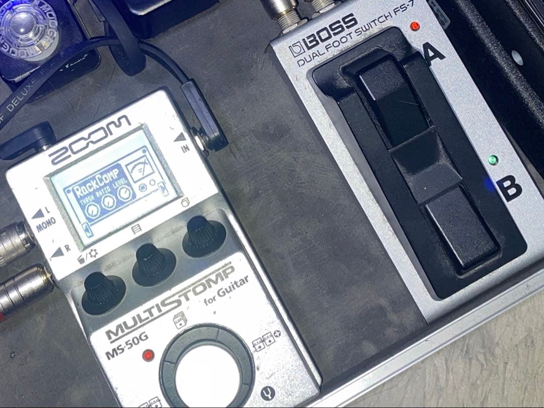 ギター ZOOM MULTISTOMP MS-50G & BOSS FS-7