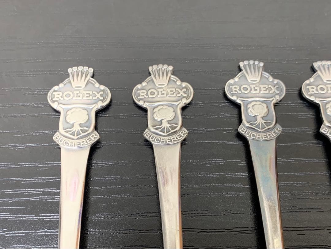 正規 ROLEX ロレックス ブヘラ ティースプーン ×5 10.5cm
