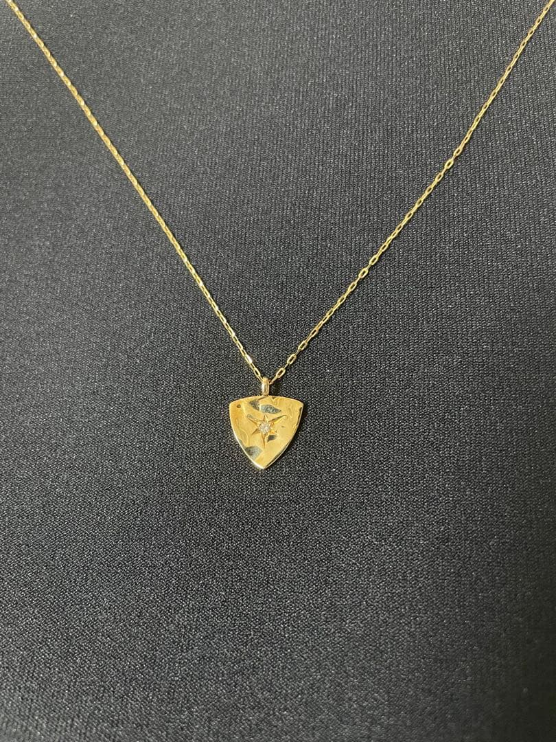 ★最終値下げ★K18 ネックレス ダイヤ付 50cm 証明書付