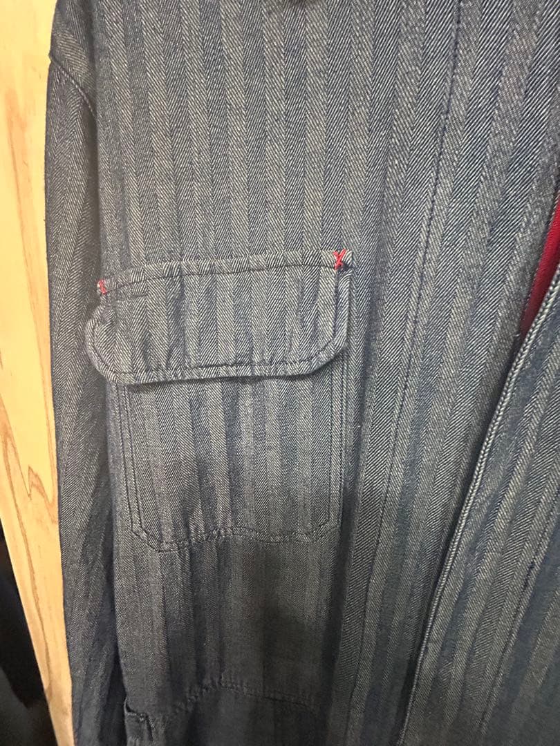 MAC TOOLS ストライプデニムオーバーオール イーブンリバー