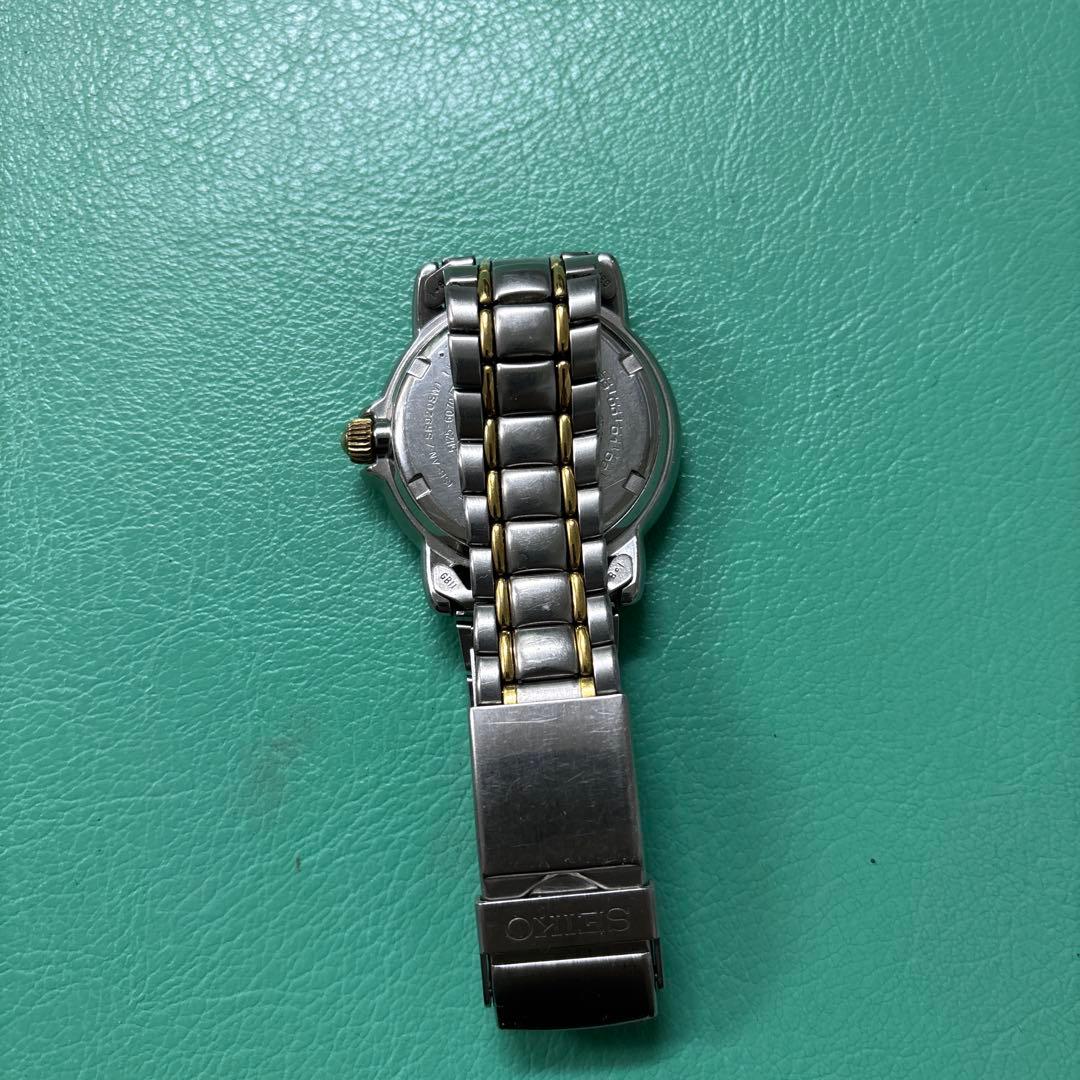 90sセイコー スキューバ 200m シルバー/ゴールド美品　電池交換済み