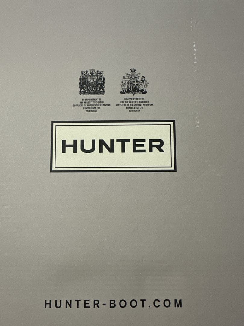 HUNTER ブラウン長靴 ジッパー付き