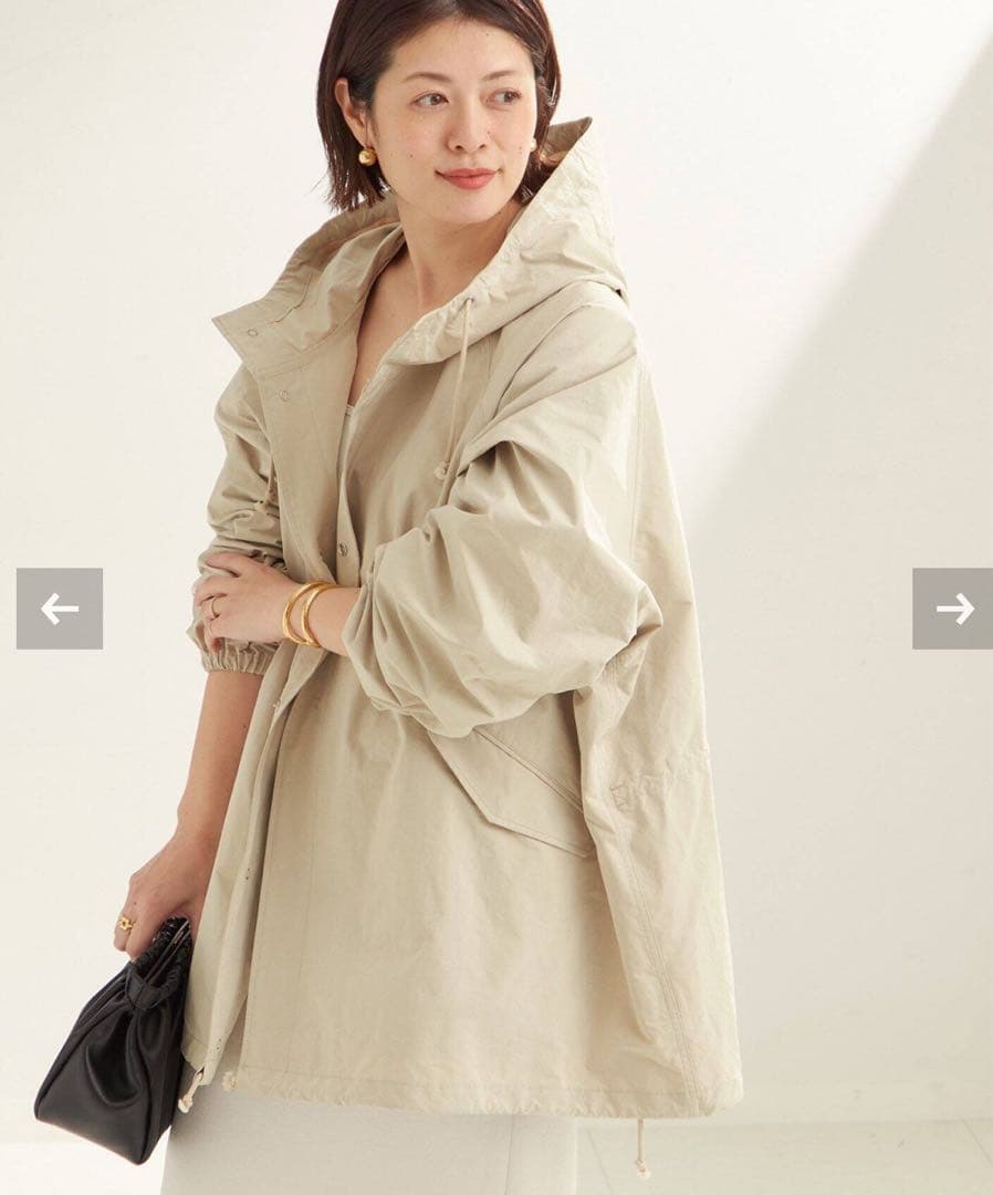 ●新品・未使用 Plageプラージュ撥水 half mods コート 36サイズ