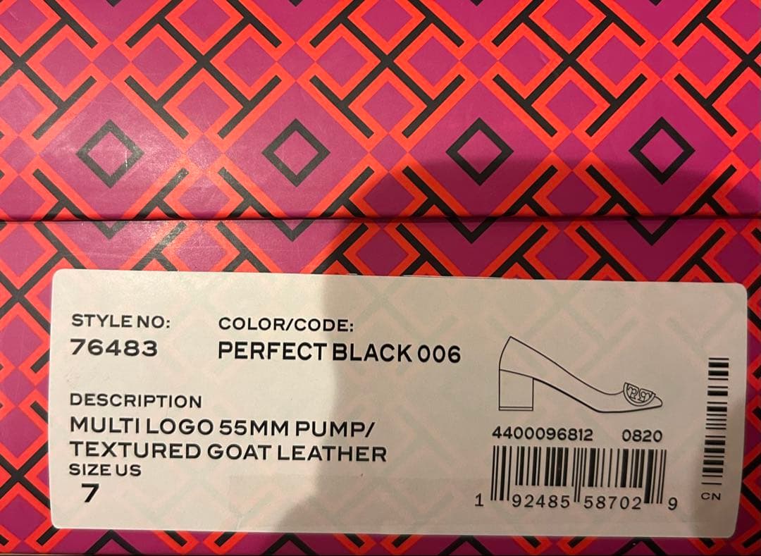 TORY BURCH 黒 レザー パンプス