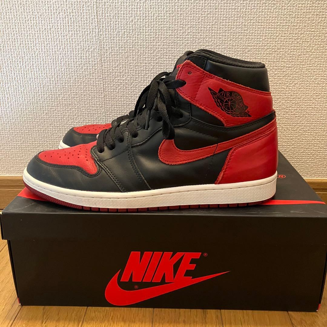 靴 Air Jordan 1 Retro High OG Bred 2016