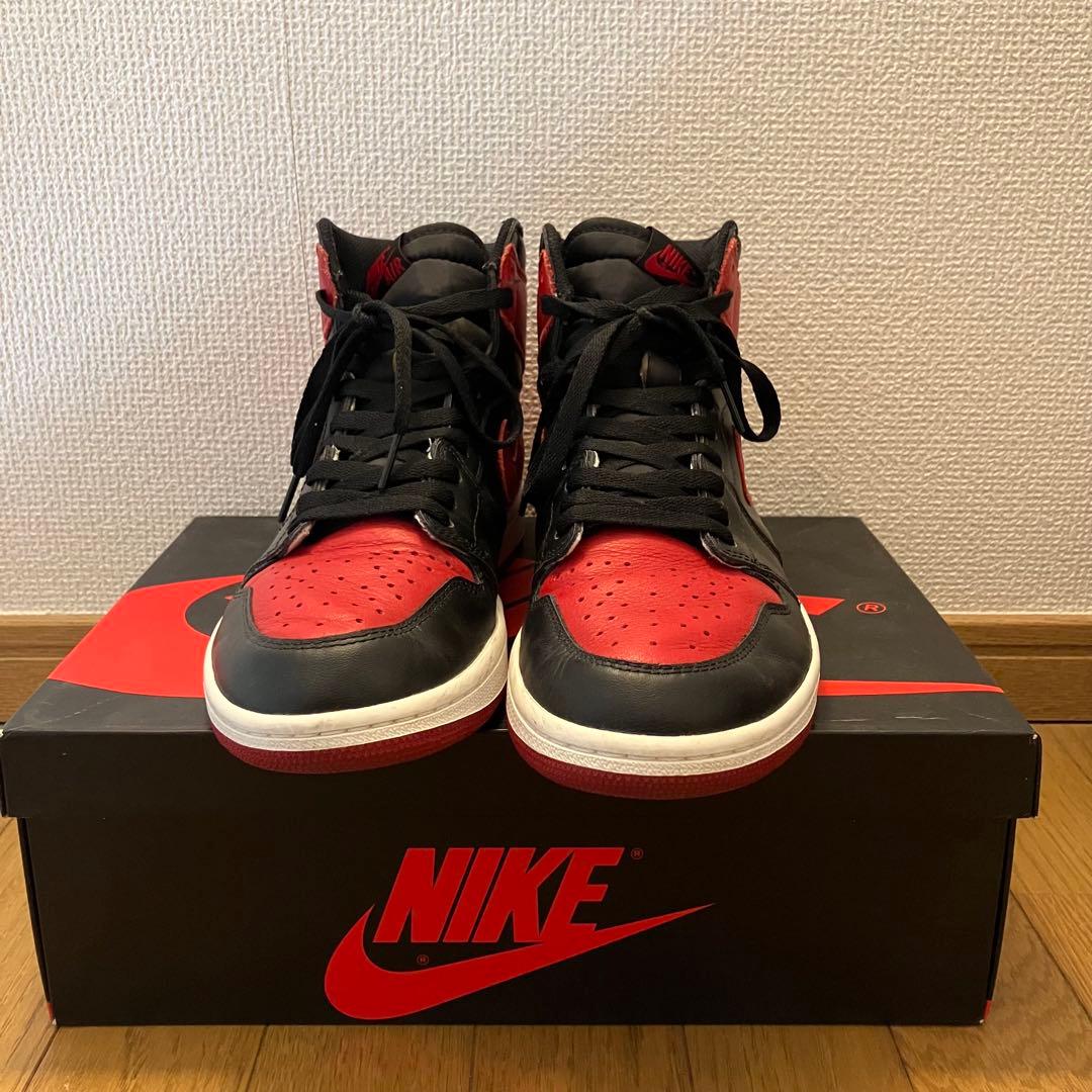 靴 Air Jordan 1 Retro High OG Bred 2016