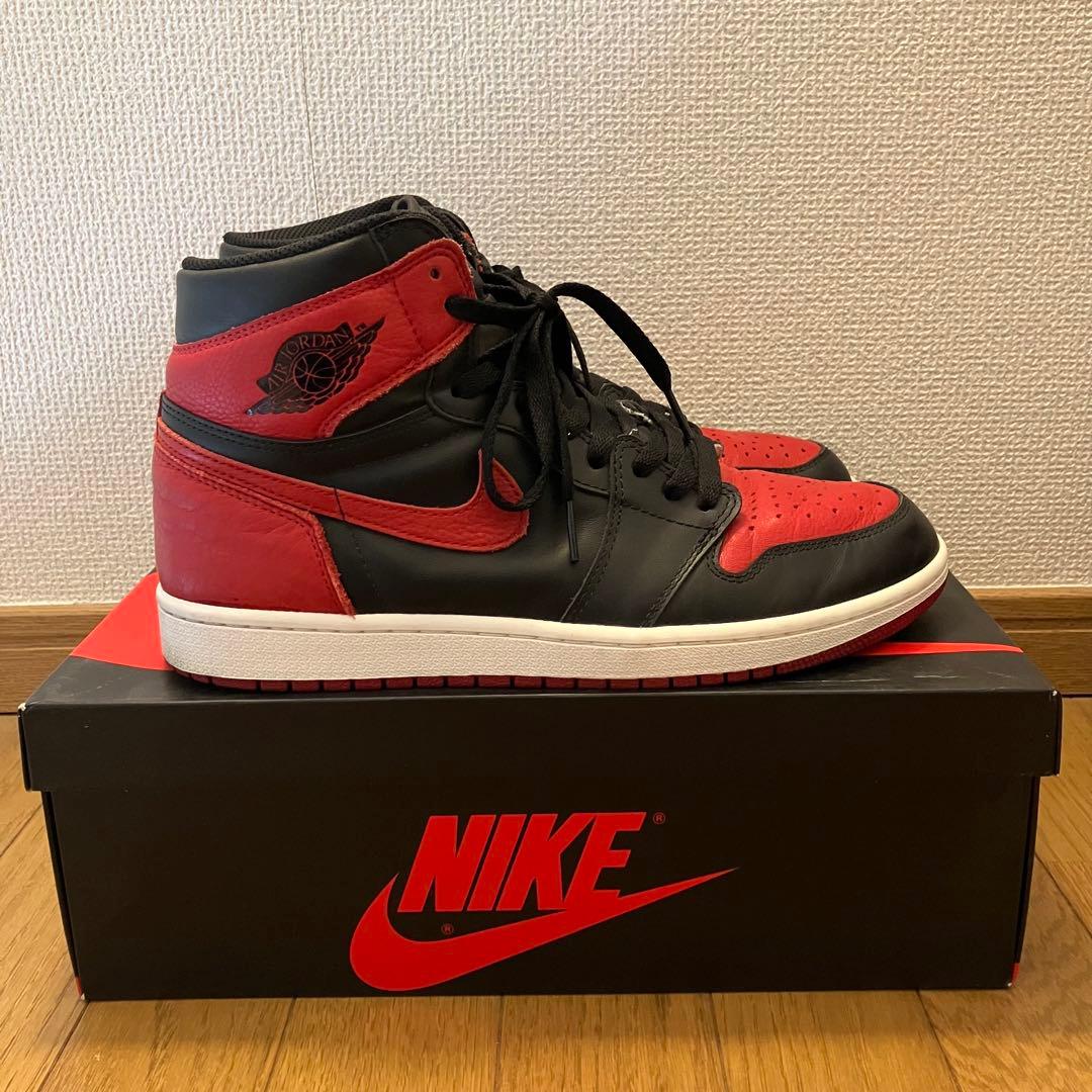 靴 Air Jordan 1 Retro High OG Bred 2016