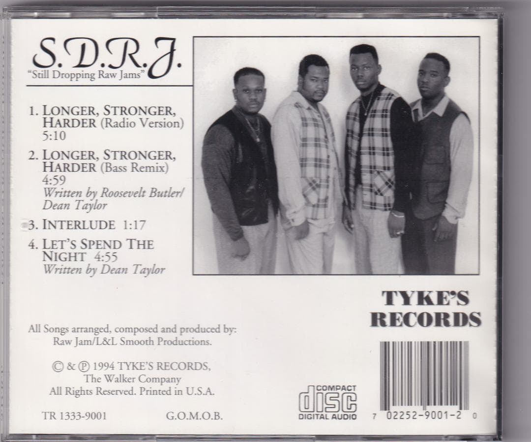 洋楽 S.D.R.J. Longer, Stronger, Harder