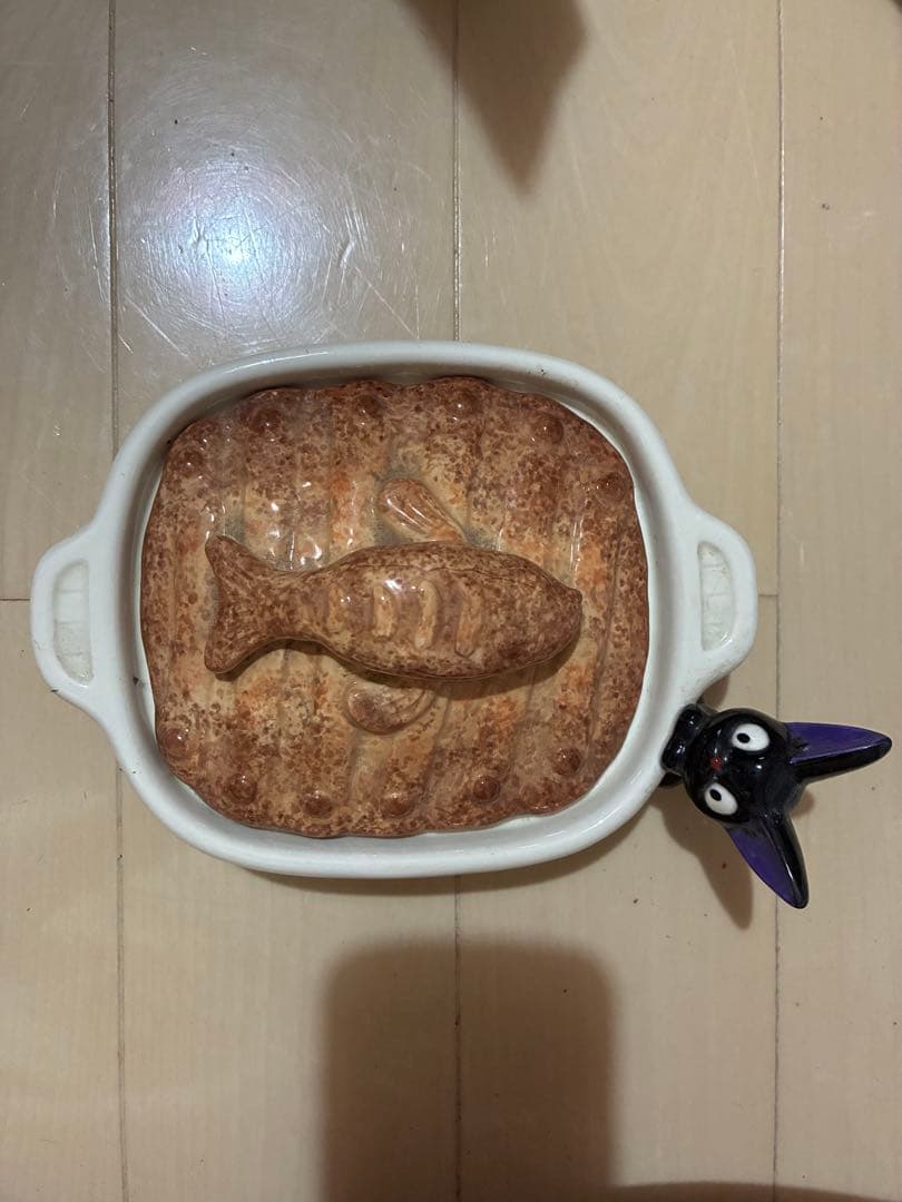 【希少品】魔女の宅急便　ジジのにしんパイ　陶器　キャンディポット