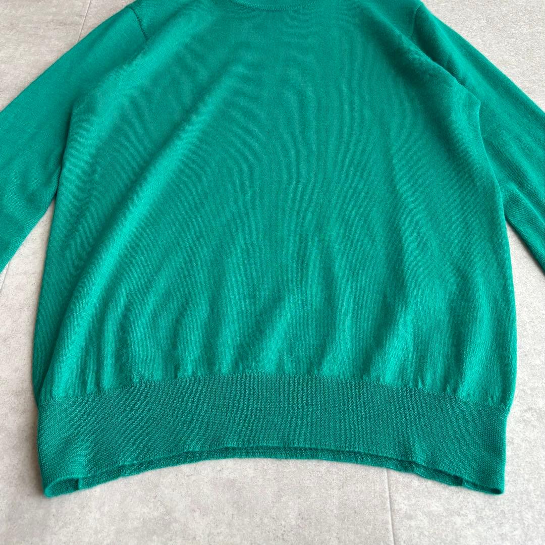 Drawer ドゥロワー カシミヤシルククルーネックニット グリーン 1
