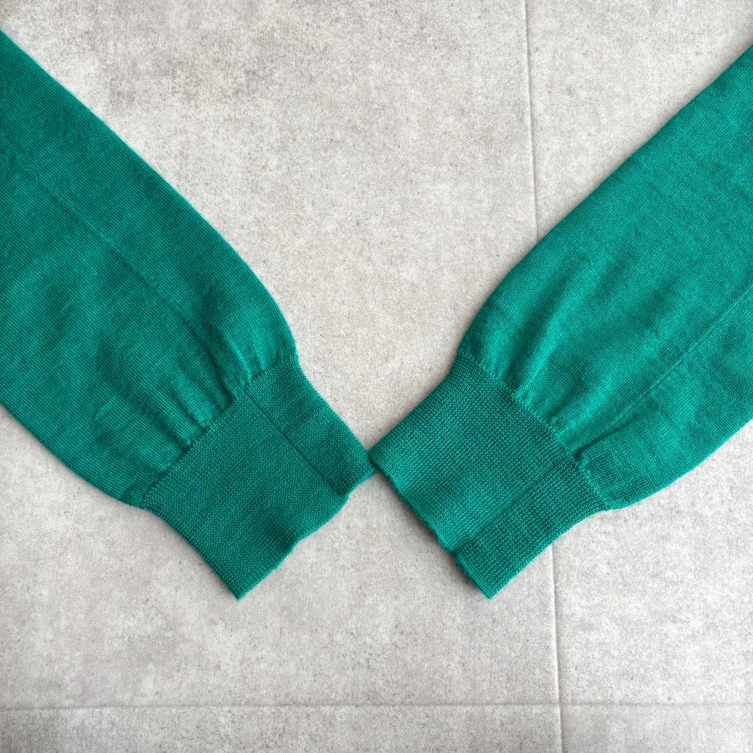 Drawer ドゥロワー カシミヤシルククルーネックニット グリーン 1