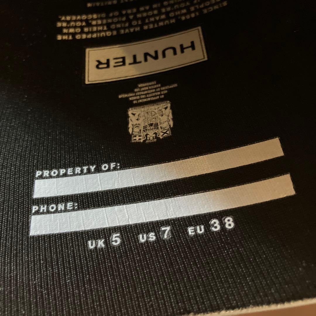 HUNTER ブラック 長靴 UK 5